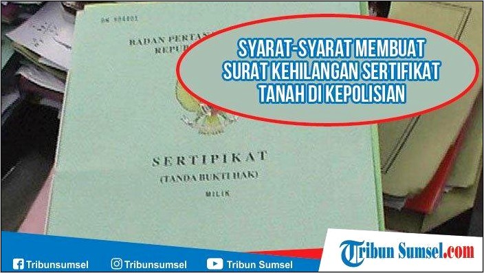 Contoh Surat Keterangan Hilang Dari Kepolisian Surabaya