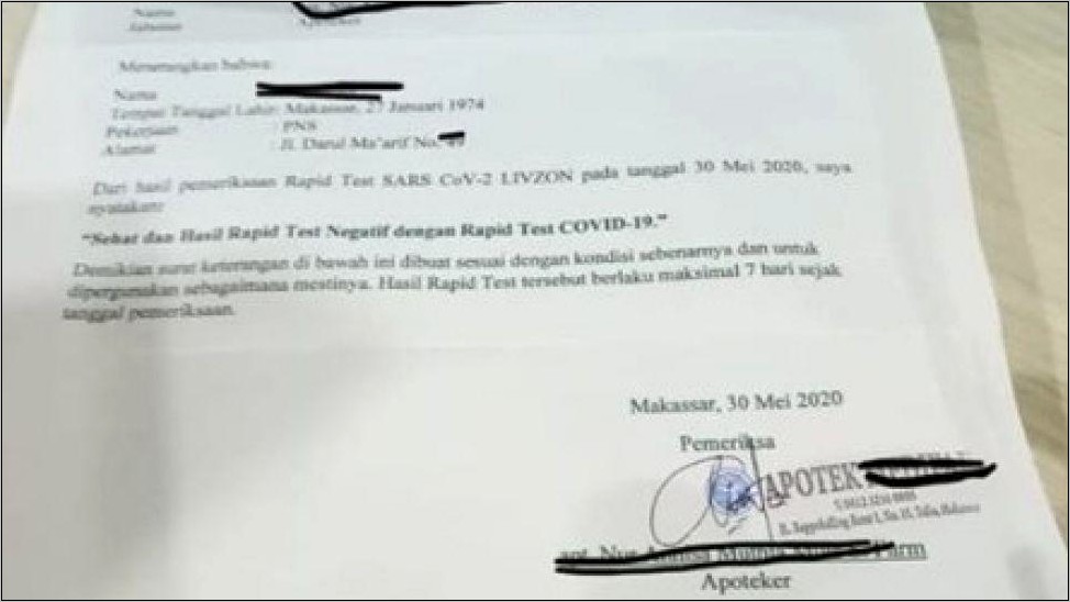 Contoh Surat Keterangan Kerja Net Tv