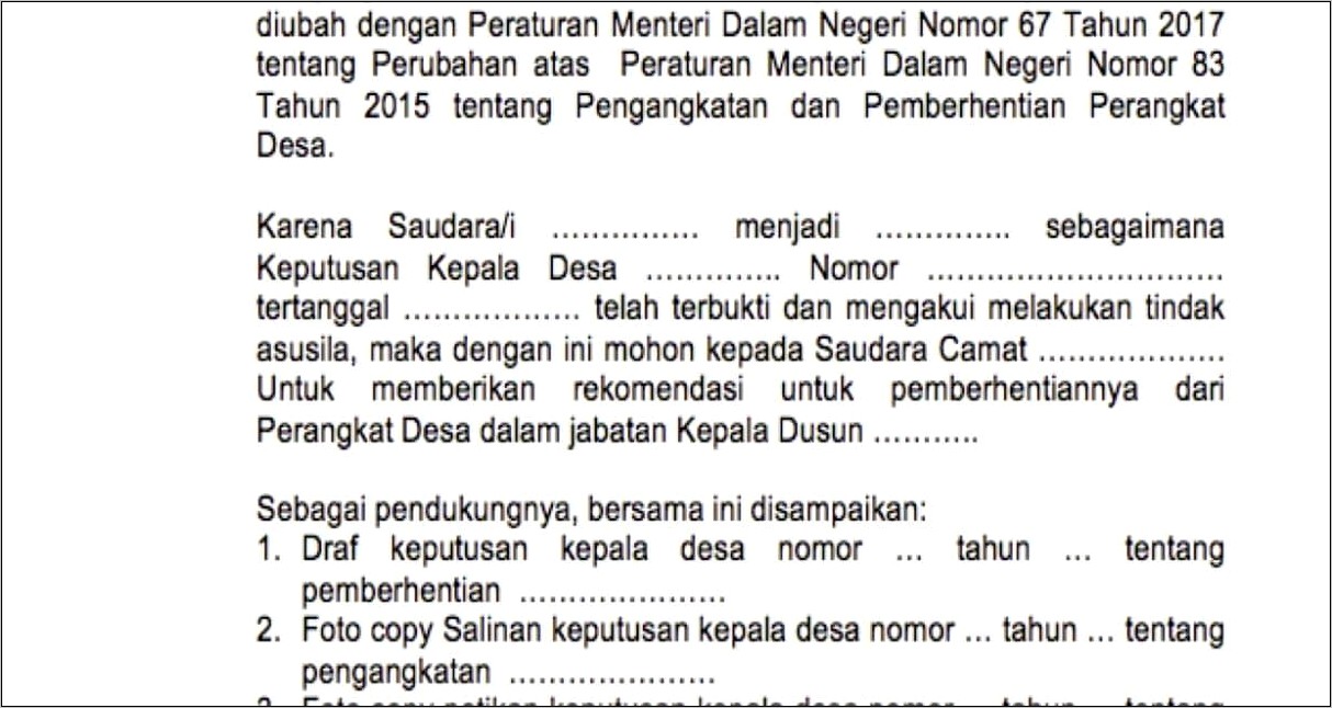 Contoh Surat Keterangan Kesalahan Umur Peawai Pemerintahan