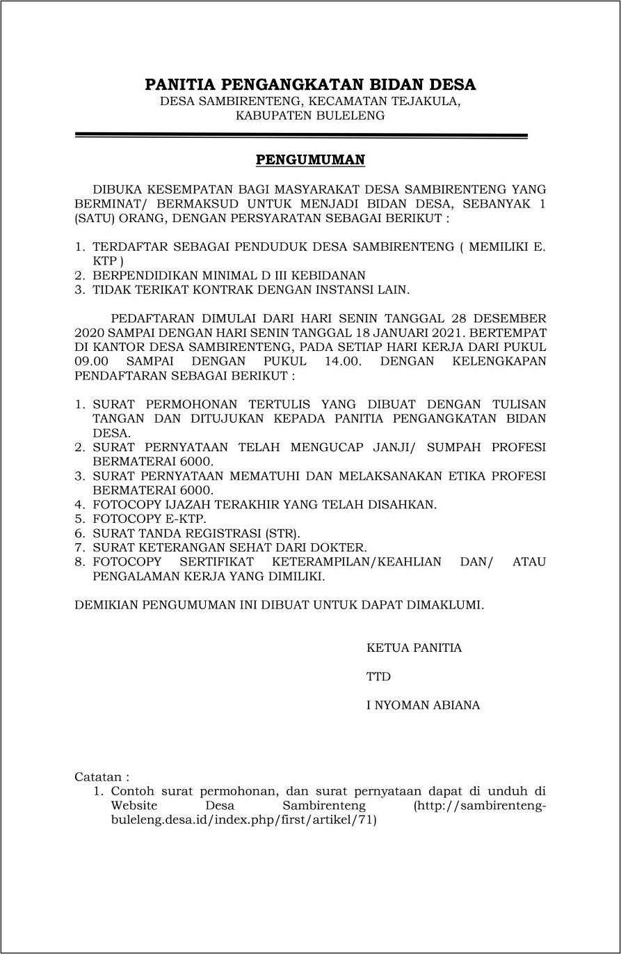 Contoh Surat Keterangan Keterampilan