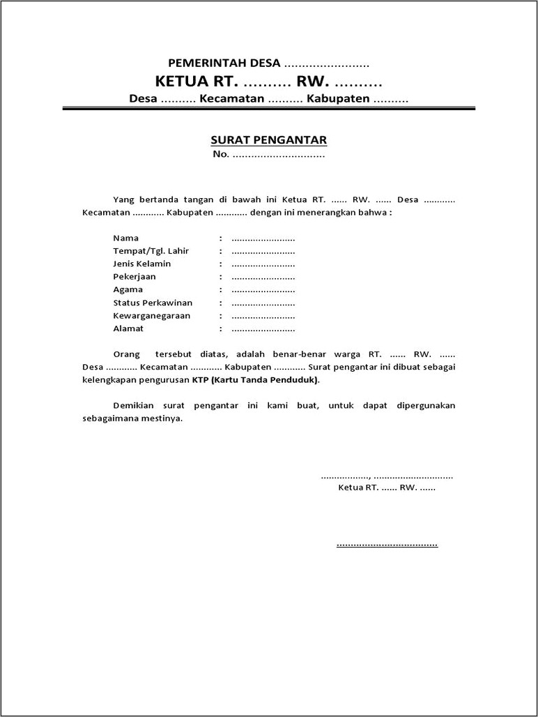 Contoh Surat Keterangan Ktp Elektronik Kabupaten Halmahera Utara