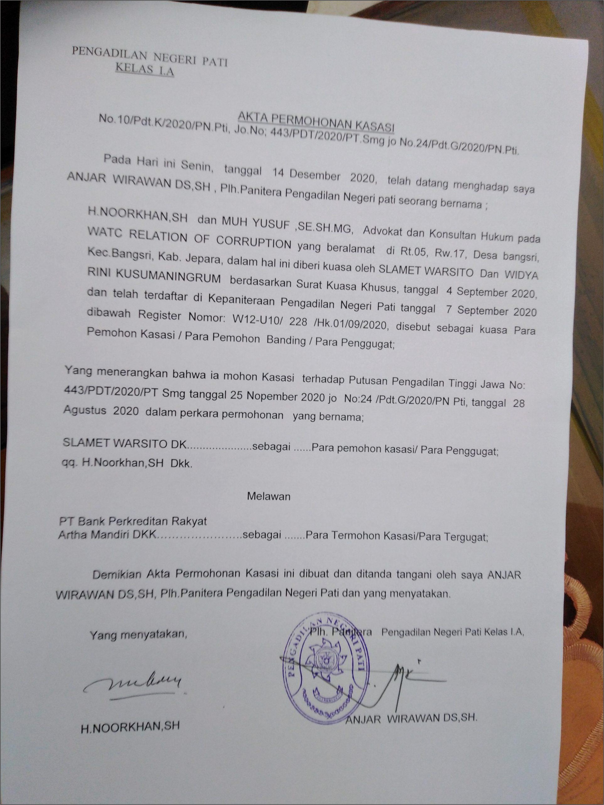 Contoh Surat Keterangan Obyek Lelang Masih Dalam Penguasaan Penjual