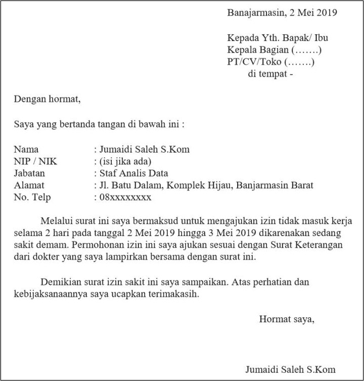 Contoh Surat Keterangan Penghasilan Puskesmas