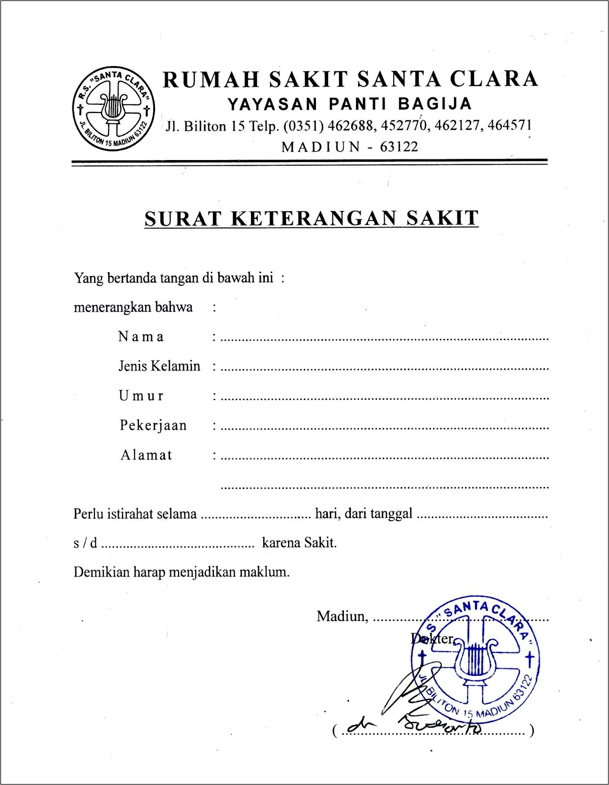 Contoh Surat Keterangan Sekolah Smk Negeri 1 Sidoarjo