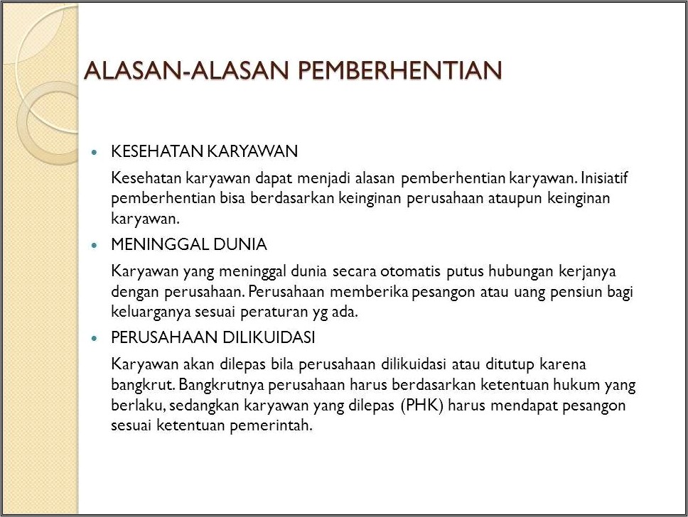 Contoh Surat Keterangan Sk Pemberhemtian