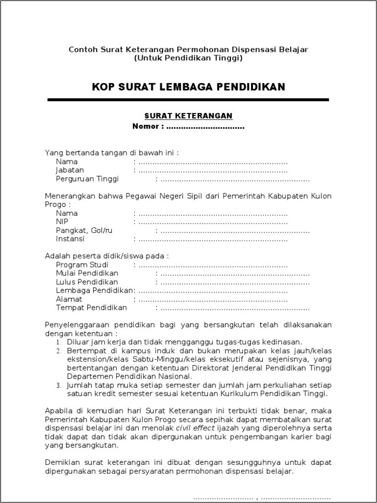 Contoh Surat Keterangan Sudah Bukan Ketua Dkr Doc