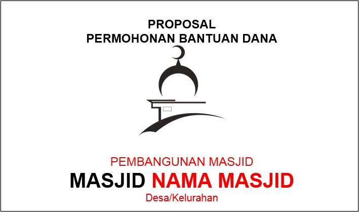Contoh Surat Mohon Sumbangan Masjid