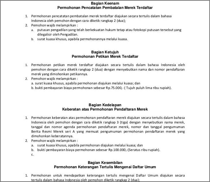 Contoh Surat Pembatalan Janji Sebelah Piak