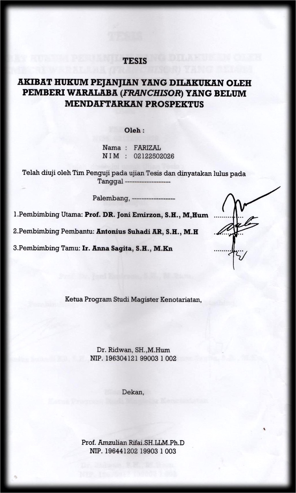 Contoh Surat Perjanjian Franchise Aggrementbahasa Inggris