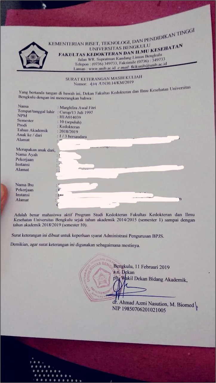 Contoh Surat Perjanjian Kapus Dg Bpjs