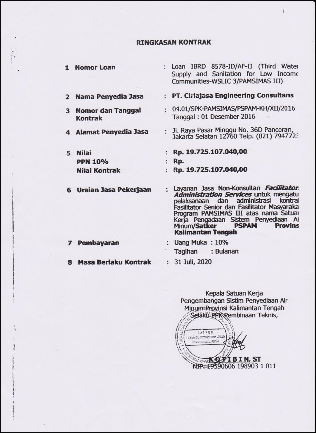 Contoh Surat Perjanjian Kontrak Konsultan Di Sulawesi Utara