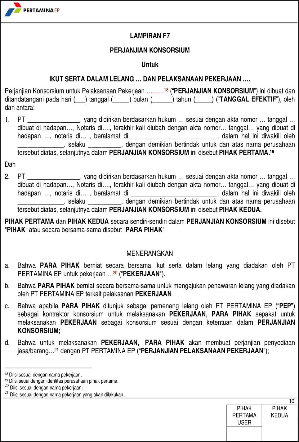 Contoh Surat Perjanjian Merger Perusahaan