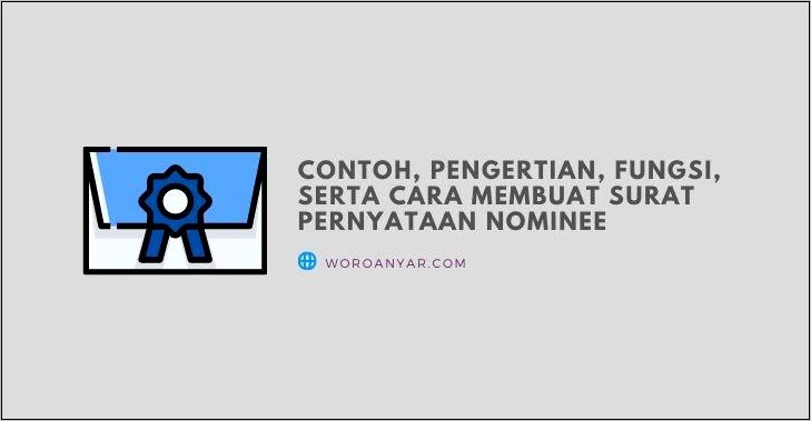 Contoh Surat Perjanjian Nominee