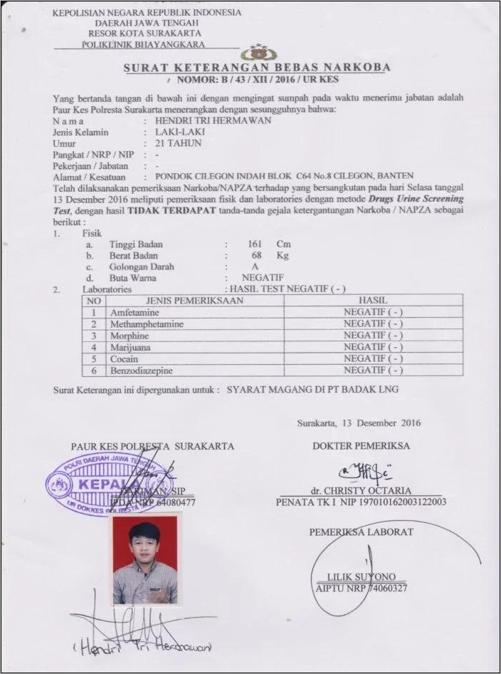 Contoh Surat Perjanjian Sekolah Dengan Kepolisian