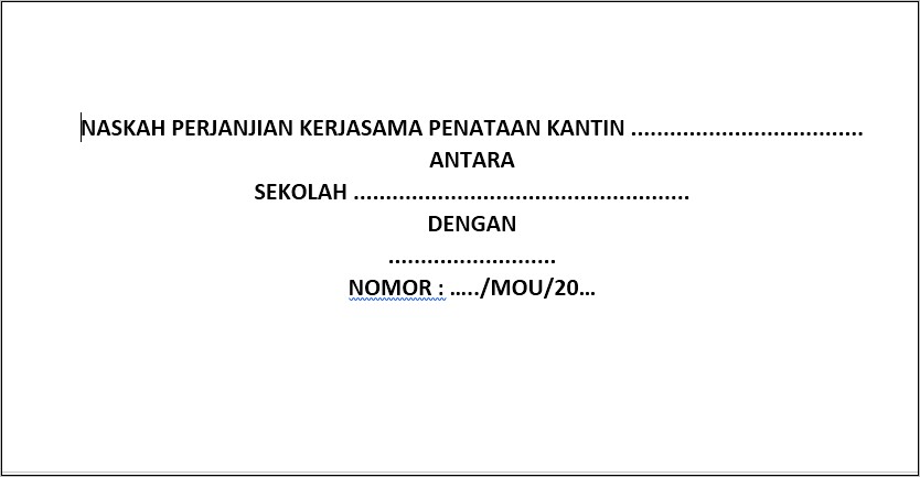 Contoh Surat Perjanjian Sekolah Dengan Tokoh Agama Dan Masyarakat