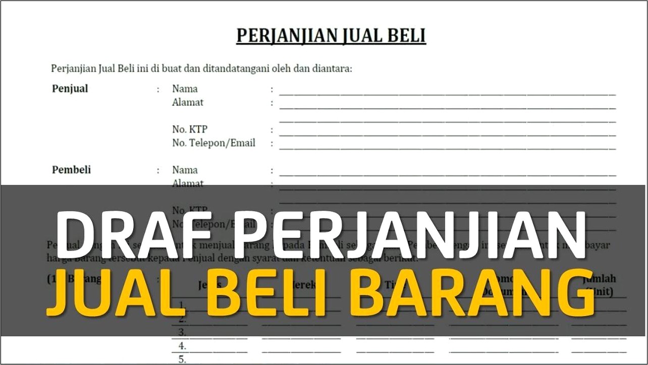 Contoh Surat Perjanjian Site Legalakses.com