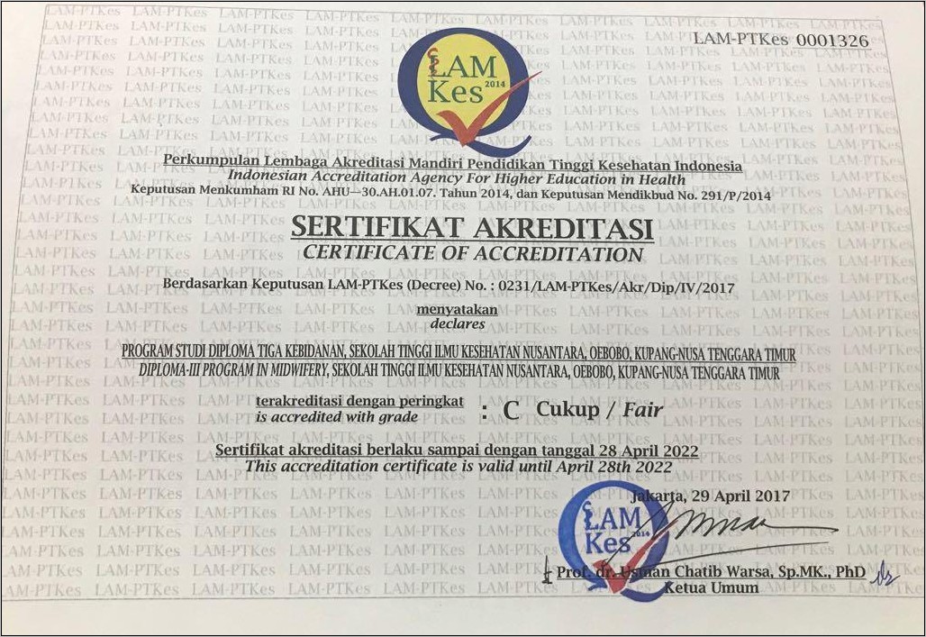 Contoh Surat Permohonan Akreditasi Unwira Kupang