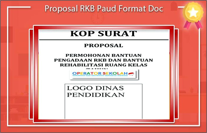 Contoh Surat Permohonan Bantuan Rkb