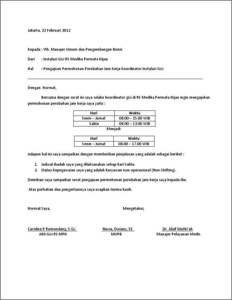 Contoh Surat Permohonan Cash Bon