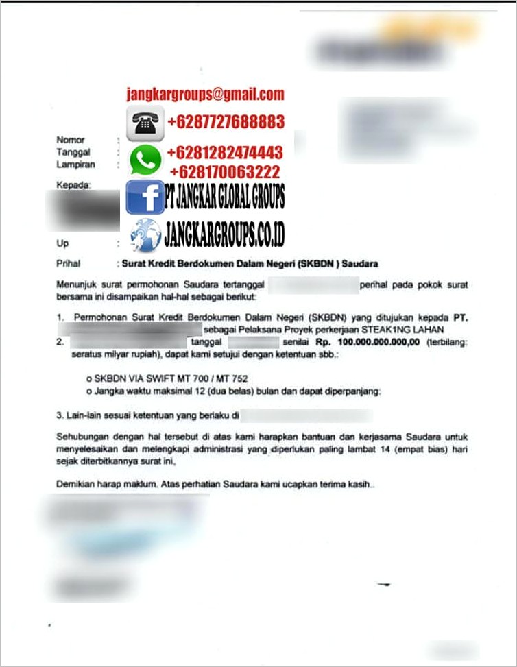 Contoh Surat Permohonan Diskonto