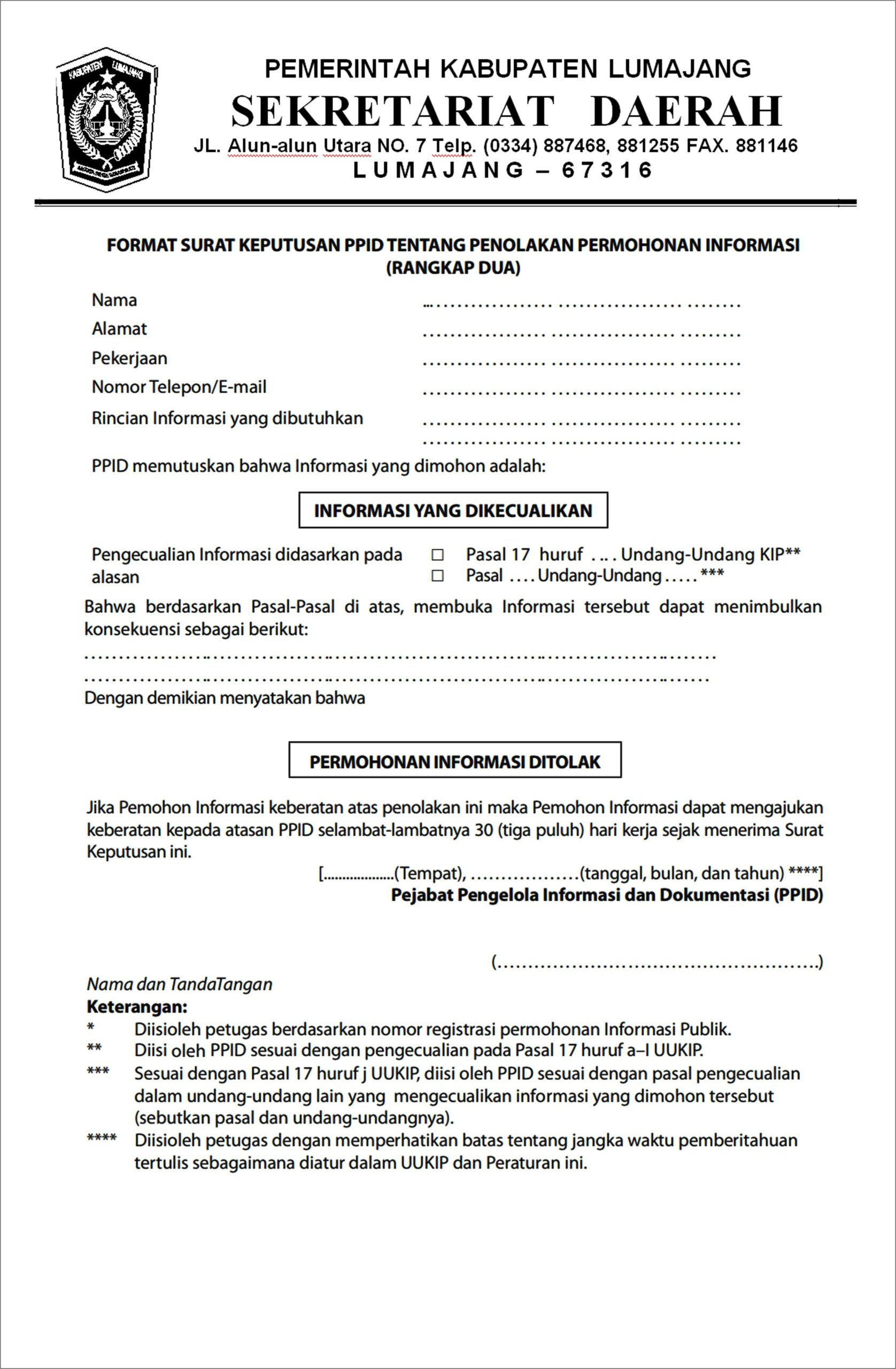 Contoh Surat Permohonan Domain Panwaslu