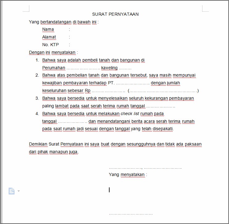 Contoh Surat Permohonan Hgu