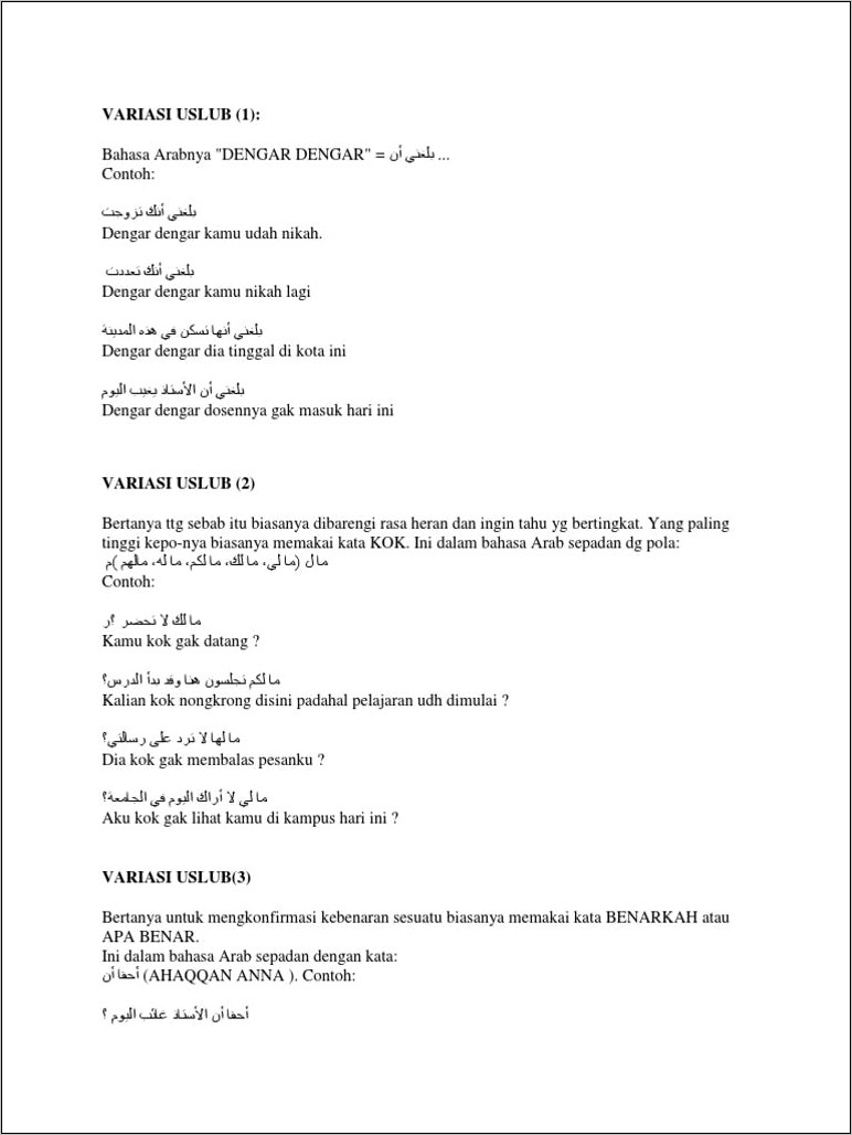 Contoh Surat Permohonan Izin Menerjemahkan Buku Bahasa Arab