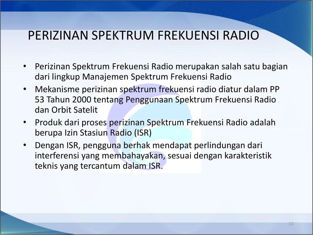 Contoh Surat Permohonan Izin Spektrum Frekuensi Radio