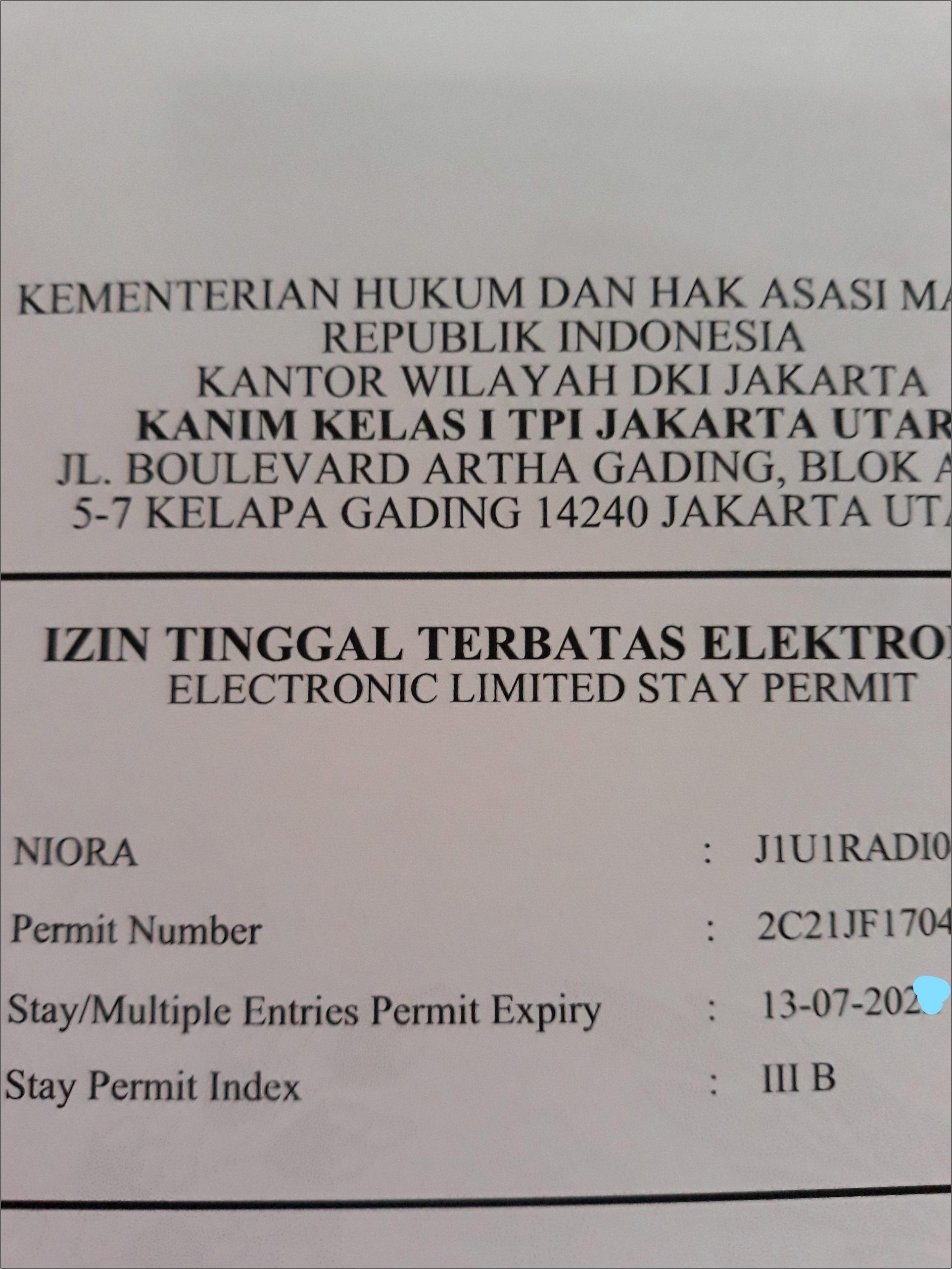 Contoh Surat Permohonan Izin Tinggal Terbatas Pelajar