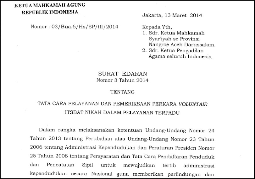 Contoh Surat Permohonan Kepastian Hukum