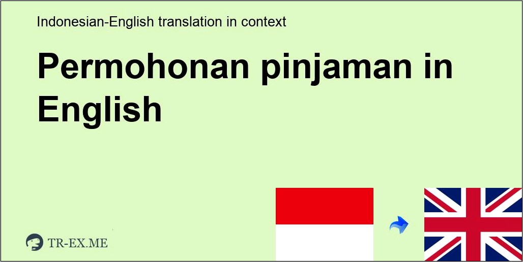 Contoh Surat Permohonan Kredit Dalam Bahasa Inggris