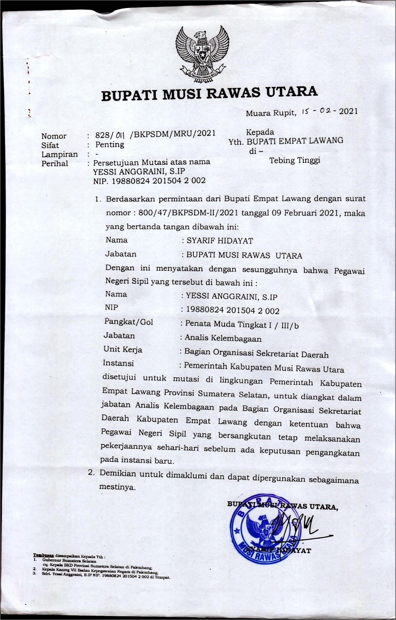 Contoh Surat Permohonan Melimpah