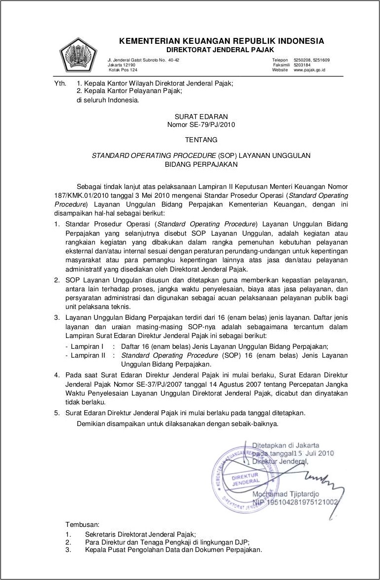 Contoh Surat Permohonan Meminta Surat Pbk Kantor Pajak