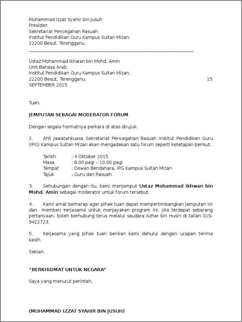 Contoh Surat Permohonan Menjadi Moderator Academia Edu