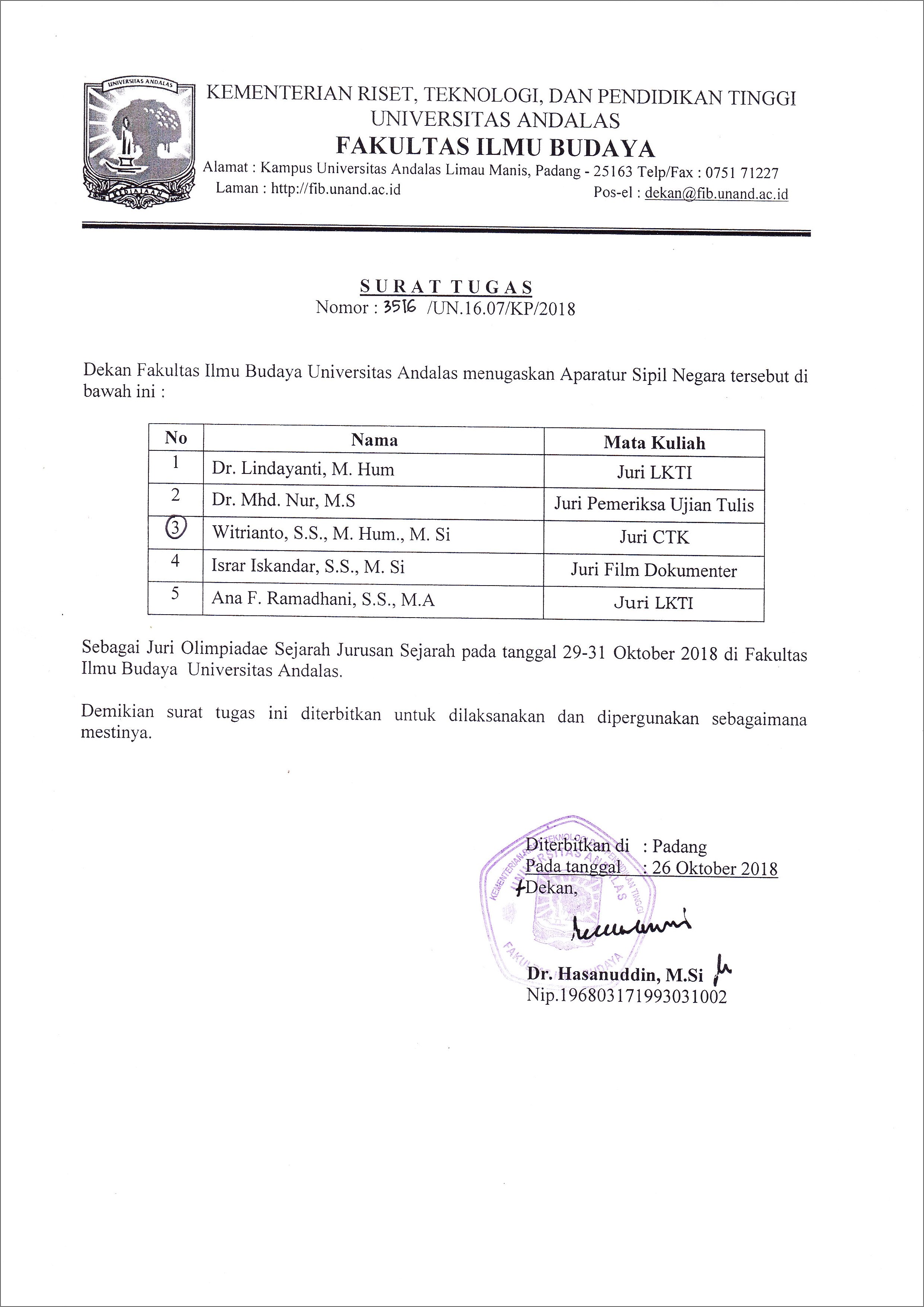 Contoh Surat Permohonan Menjadi Undangan