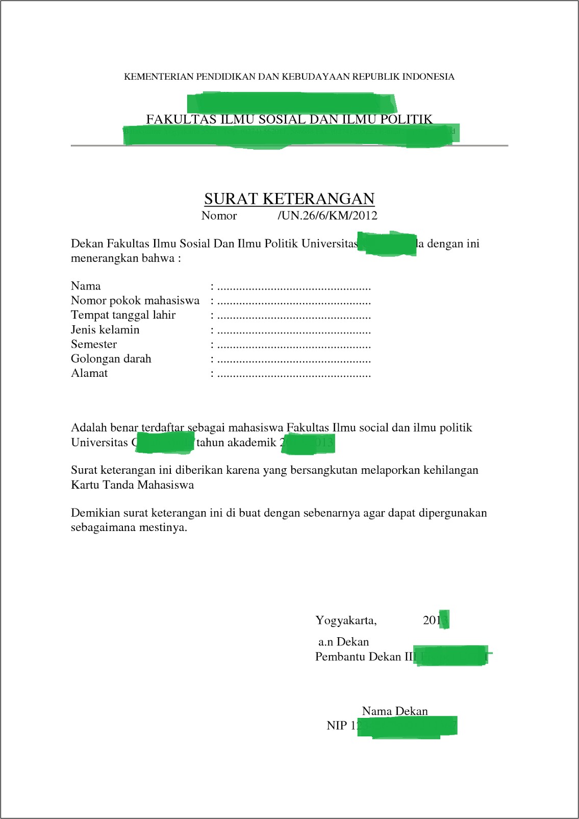 Contoh Surat Permohonan Pemasangan Baliho Di Dpm