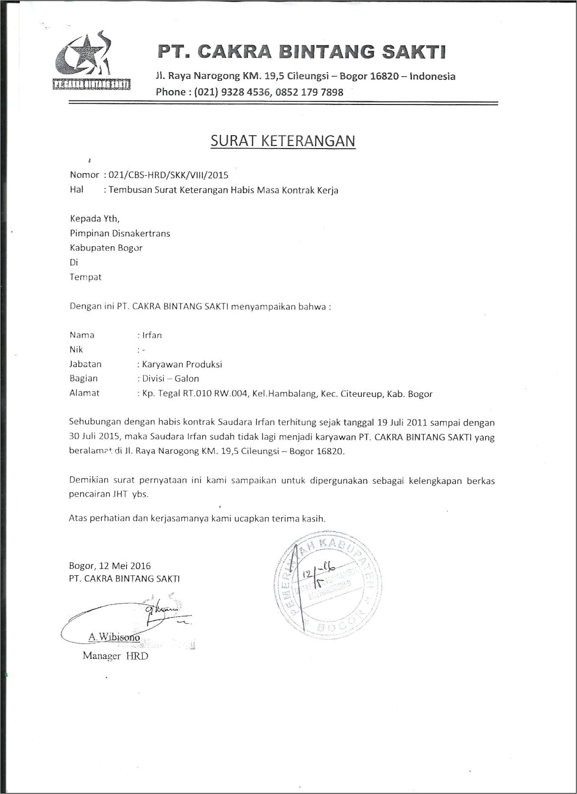 Contoh Surat Permohonan Pembatalan Perdaftaran Bpjs