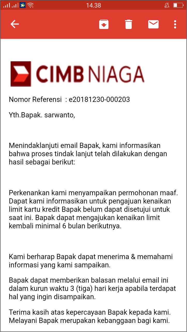 Contoh Surat Permohonan Penambahan Kredit Bank