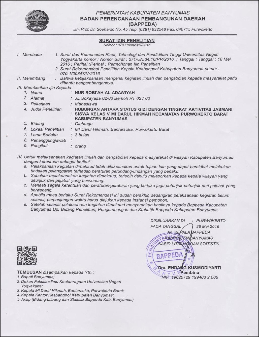 Contoh Surat Permohonan Pendaftaran Ke Kesbangpol Bandung