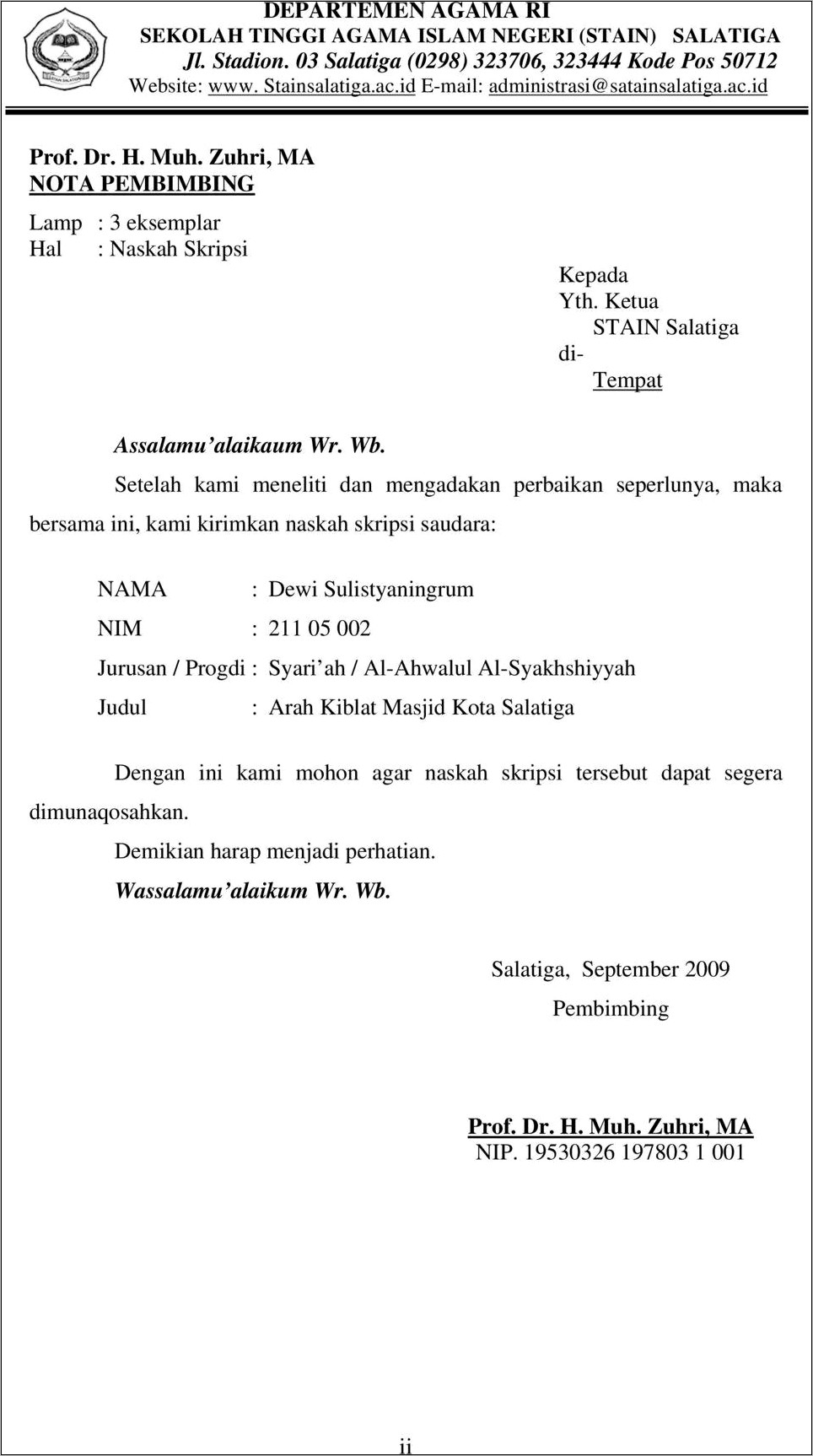 Contoh Surat Permohonan Penentuan Arah Kiblat Ke Pd Muhammadiyah