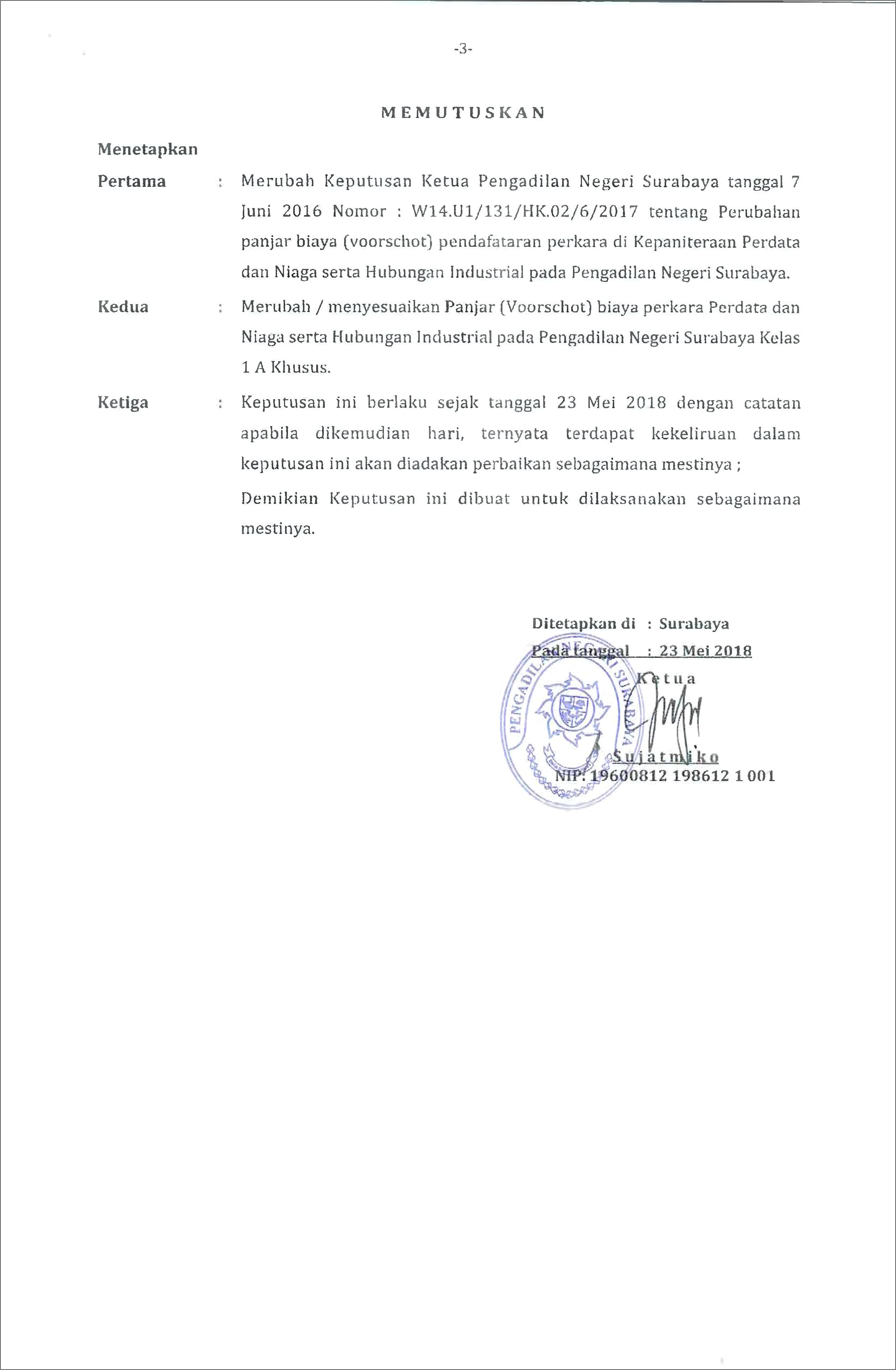 Contoh Surat Permohonan Penetapan Ahli Waris Ke Pengadilan Negeri