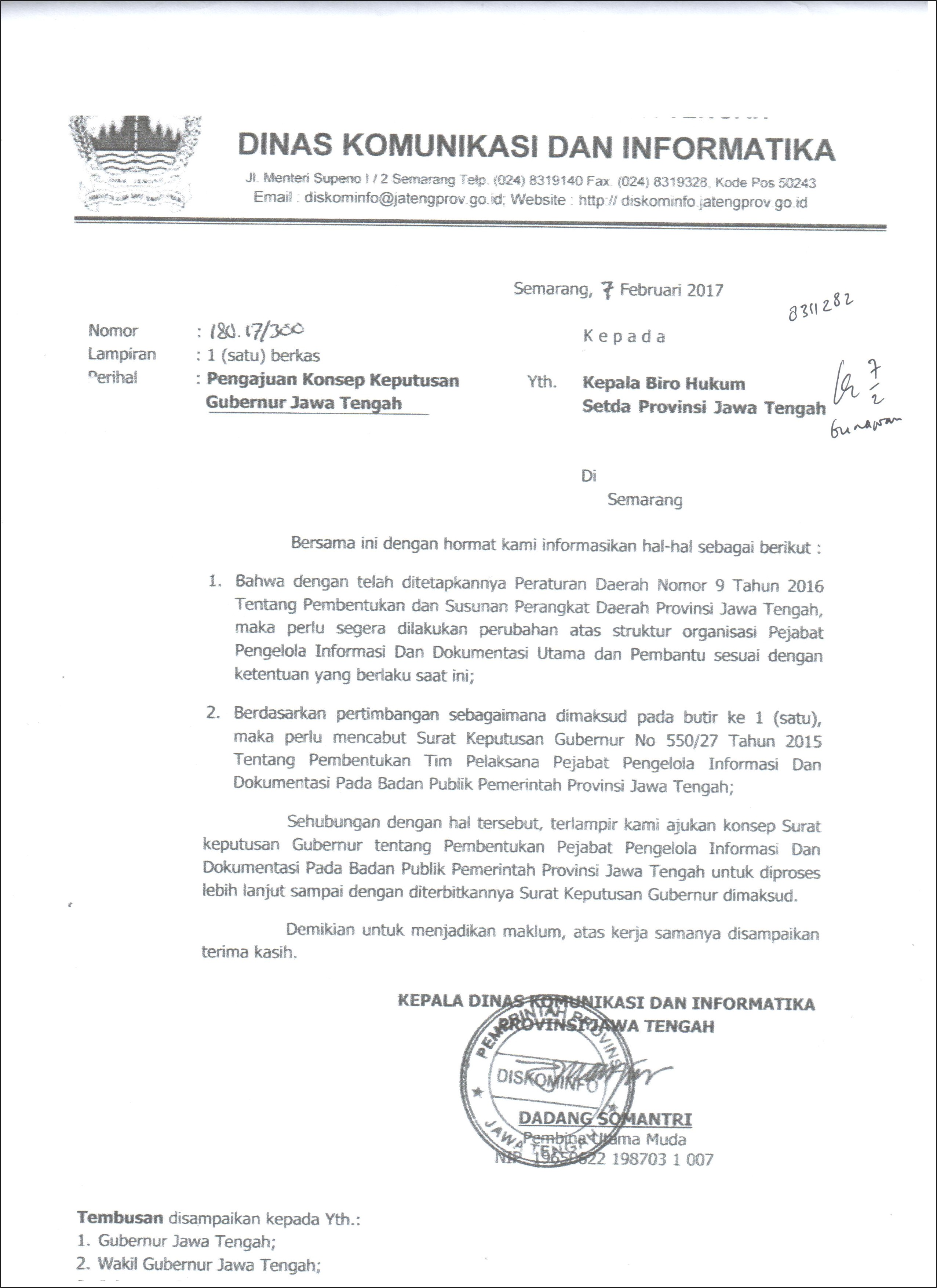 Contoh Surat Permohonan Pengajuan Judul