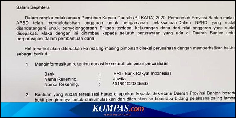 Contoh Surat Permohonan Pengamanan Kotak Suara Pilkada Ke Polisi