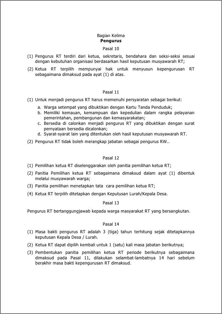 Contoh Surat Pernyataan Aklamasi