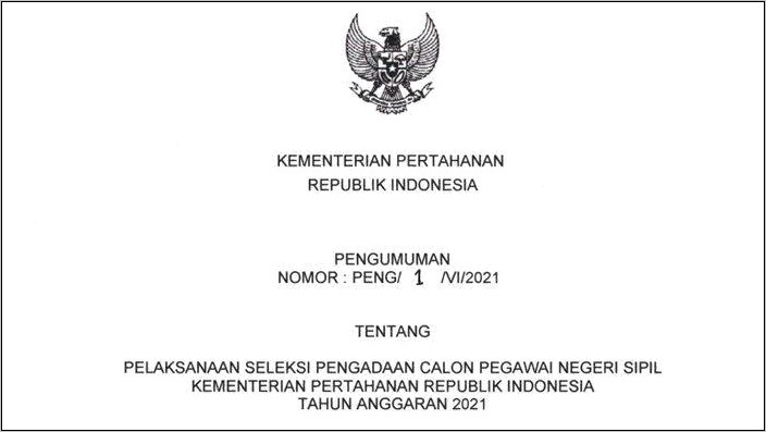 Contoh Surat Pernyataan Cpn