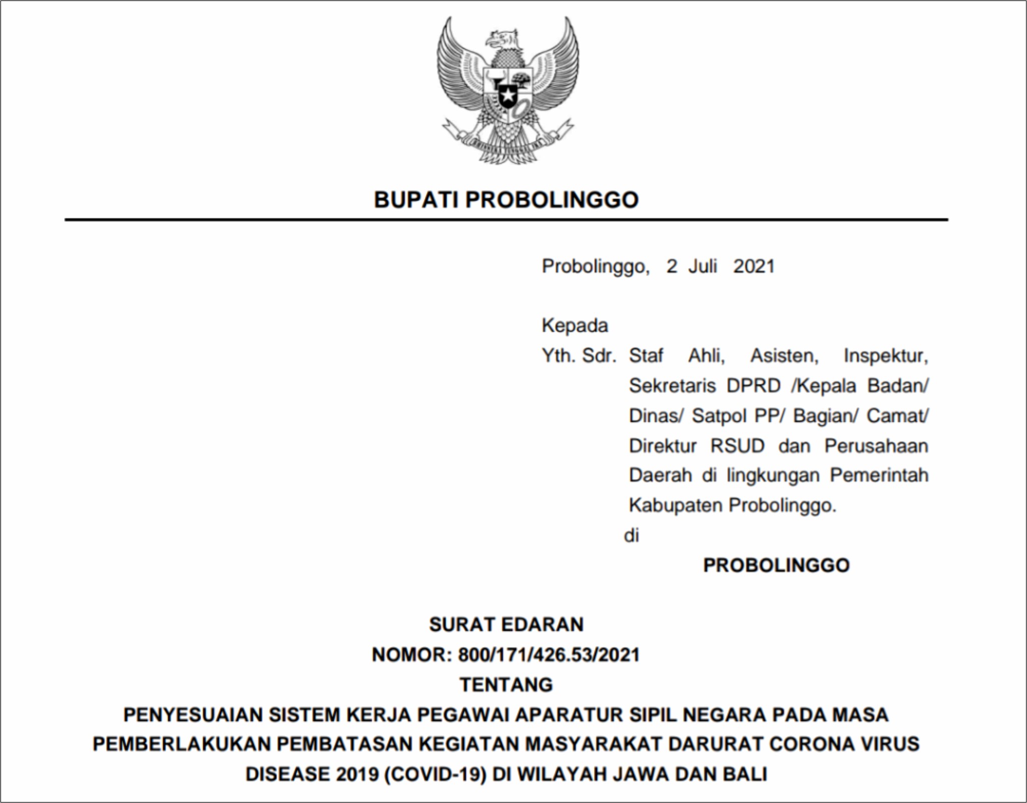 Contoh Surat Pernyataan Cpns Di Lingkungan Pemerintah Provinsi Bali
