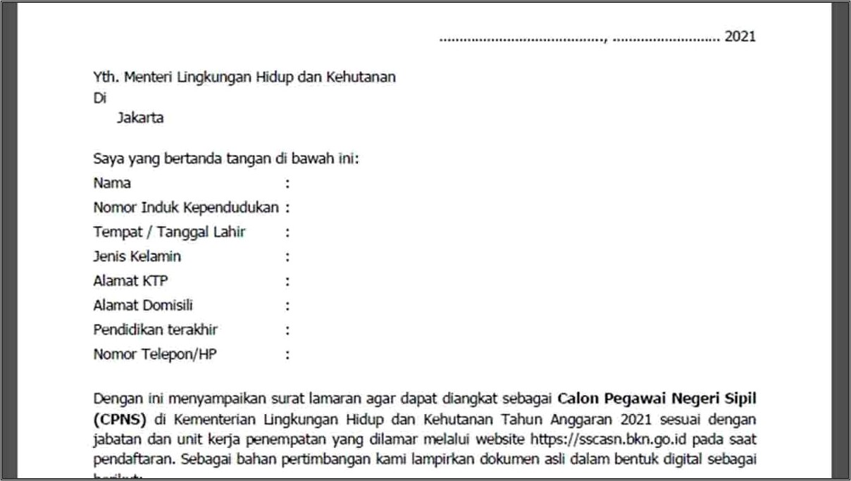 Contoh Surat Pernyataan D3ipb