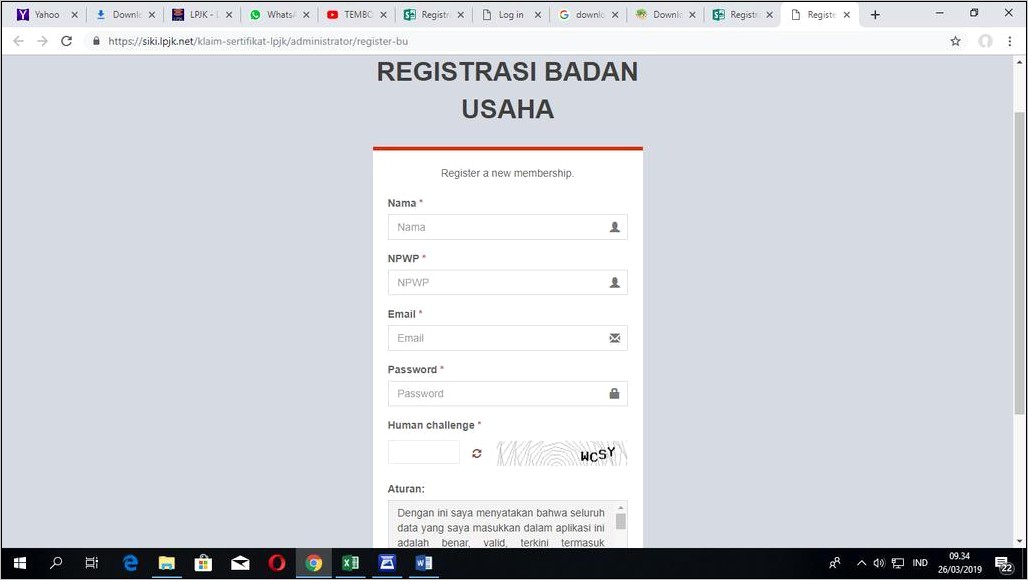 Contoh Surat Pernyataan Digitilisasi Elektronik Perusahaan Lpjk