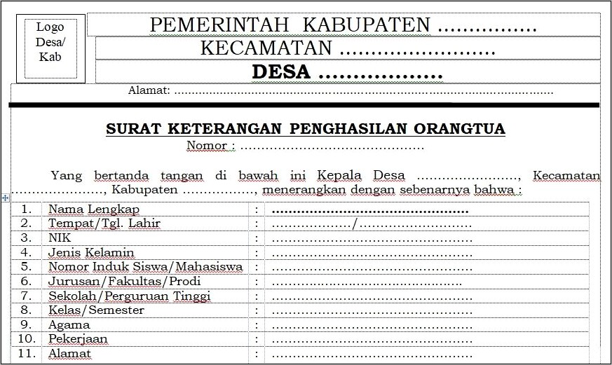 Contoh Surat Pernyataan Dua Orang