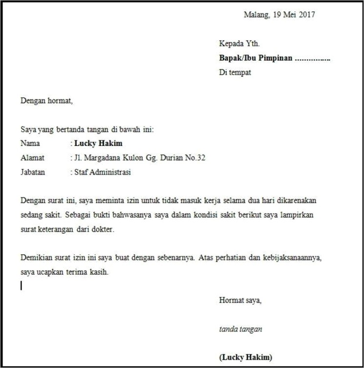 Contoh Surat Pernyataan Kalau Tidak Mengerjakan Pr